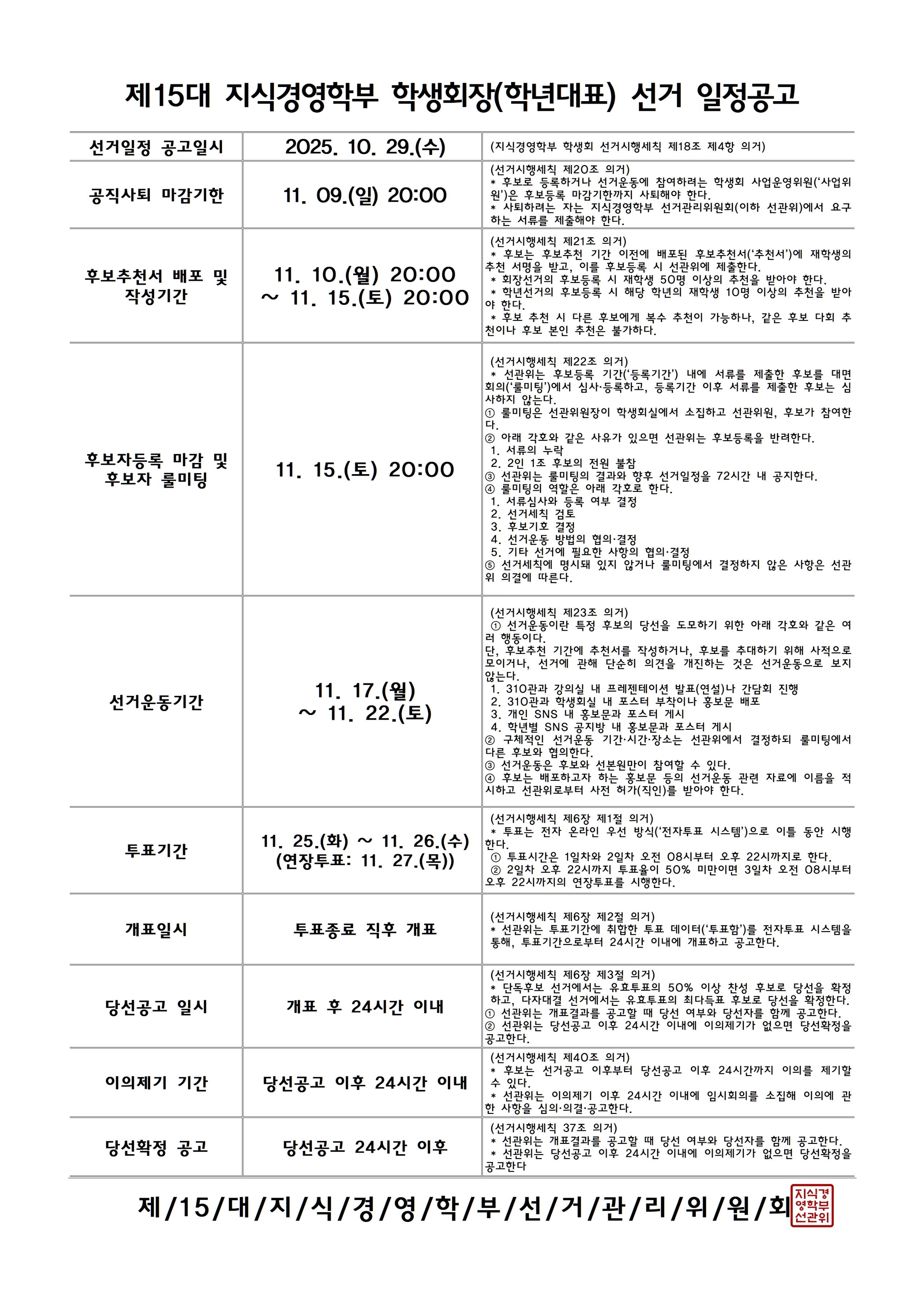 제15대 지식경영학부 학생회장(학년대표) 선거 일정공고.jpg